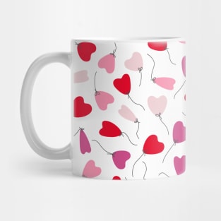 Floating heart balloons Mug